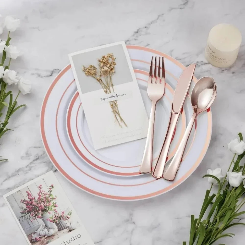 Plastic Dinnerware Set , for Party, Wedding, Anniversary