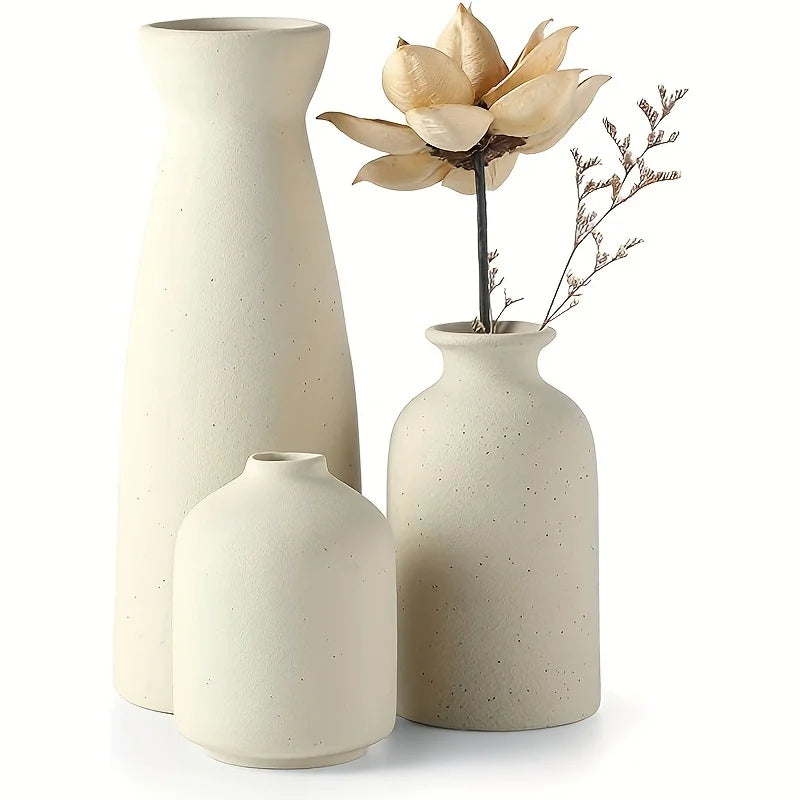 Distressed Ceramic Vases , Modern Bohemian Farmhouse