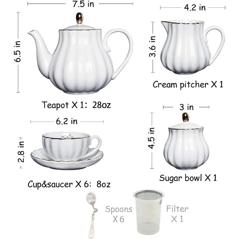 Porcelain Tea Sets British Royal Series