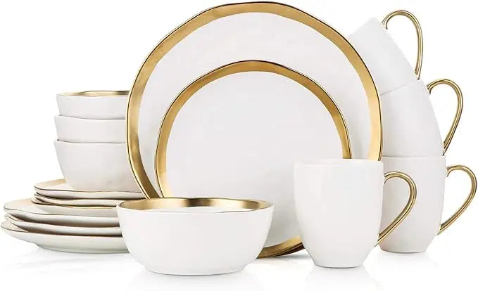 Stone Lain Modern Porcelain Dinnerware Set