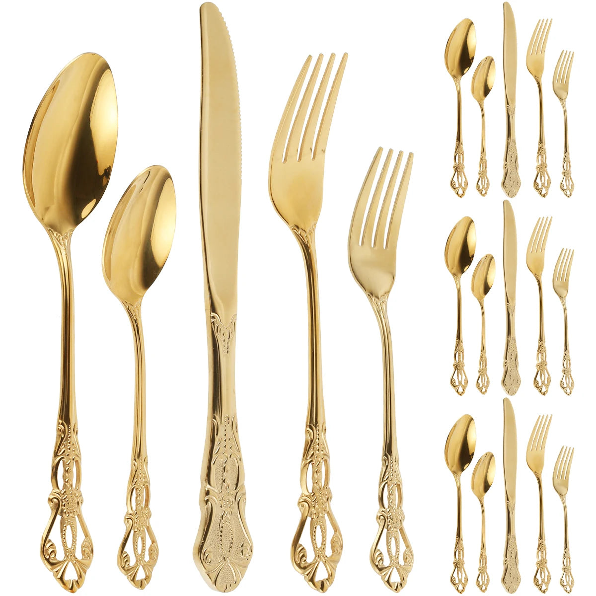 Retro Royal Western Tableware Cutlery Set