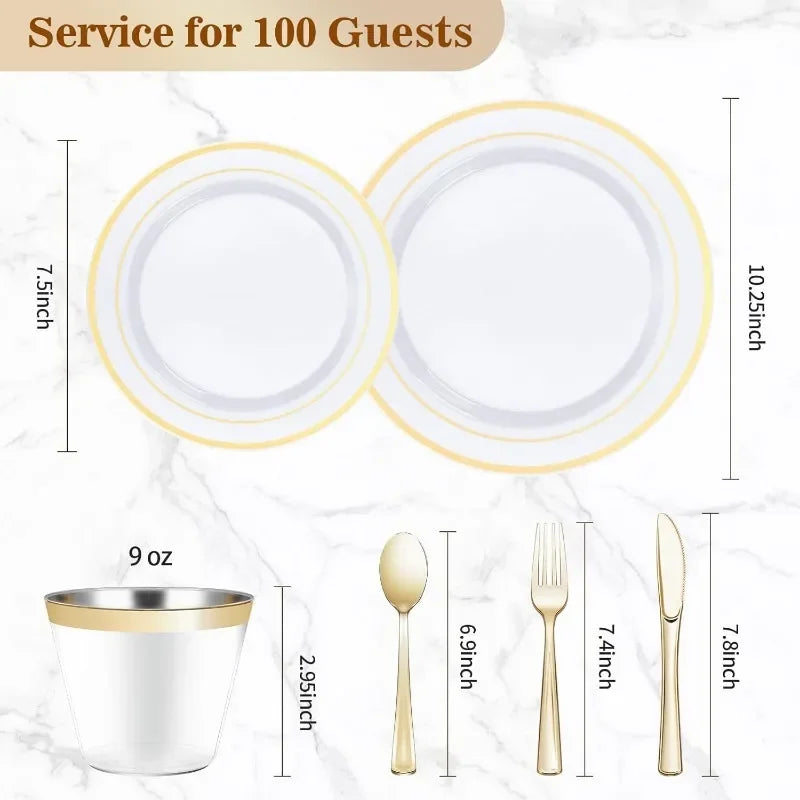 Plastic Dinnerware Set , for Party, Wedding, Anniversary