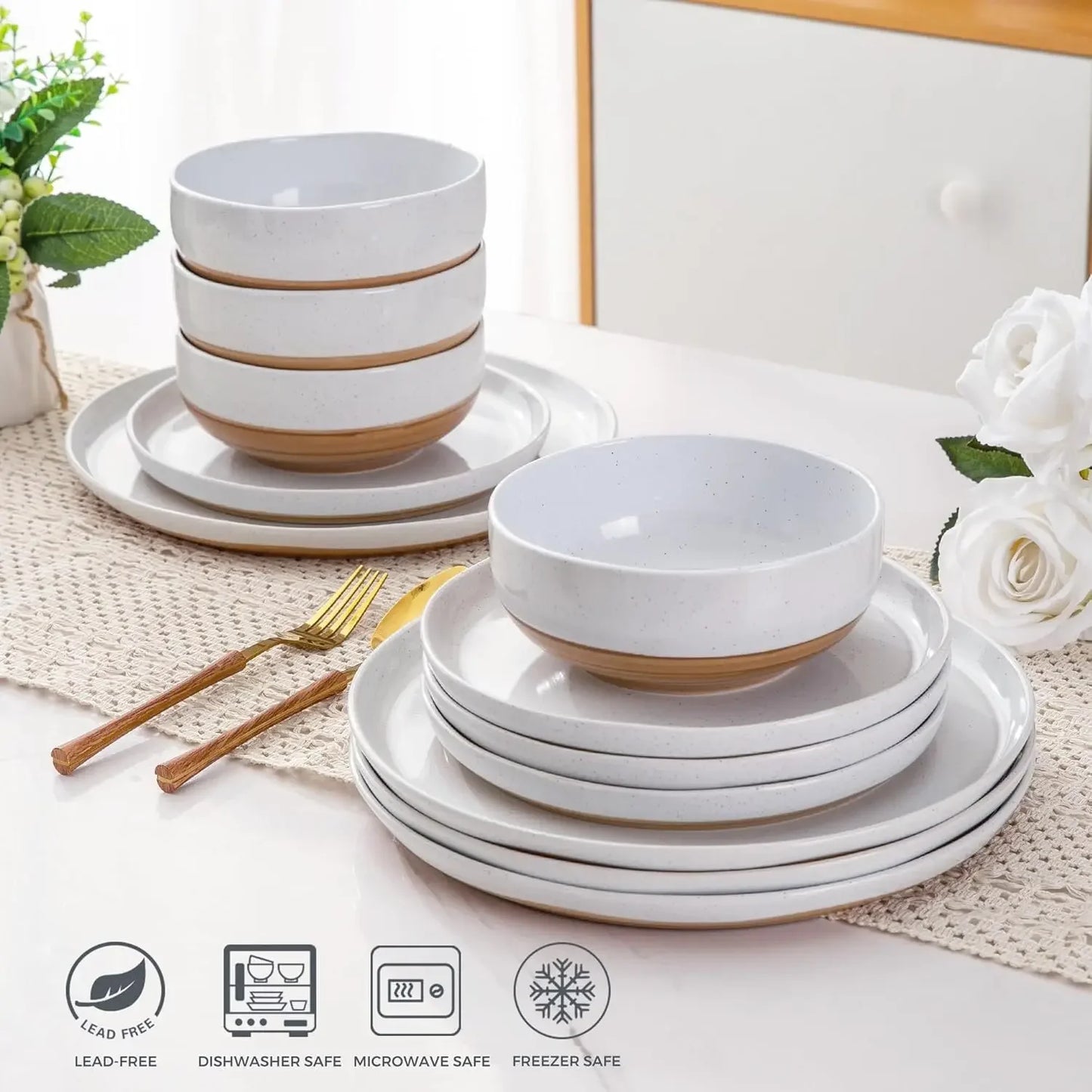 AmorArc Ceramic Dinnerware Sets Hand painted