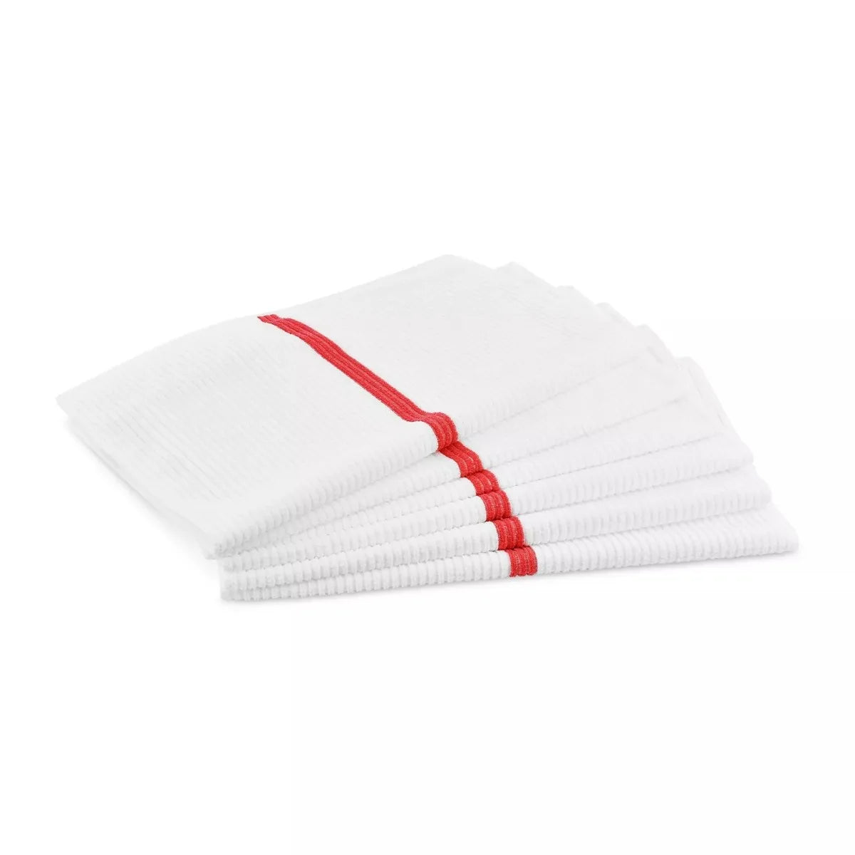 Bar/kitchen towels with super-fiber stripes
