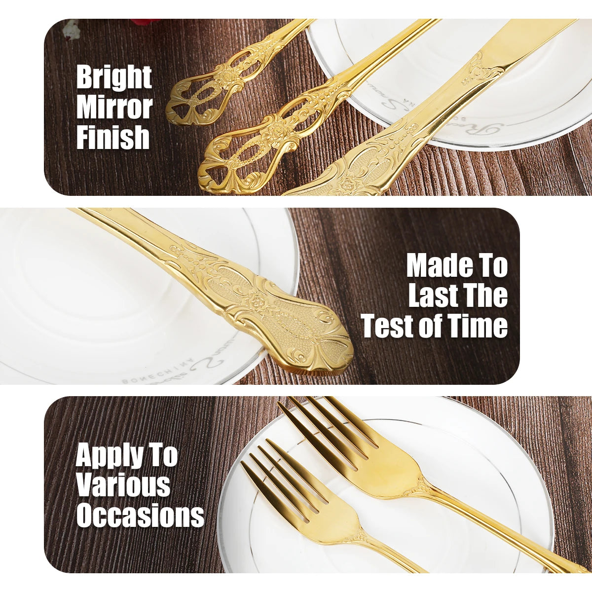 Retro Royal Western Tableware Cutlery Set