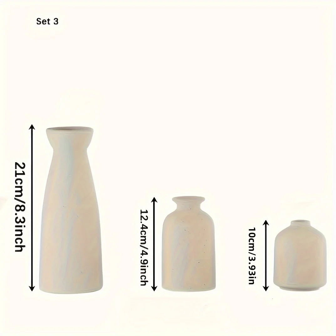 Distressed Ceramic Vases , Modern Bohemian Farmhouse