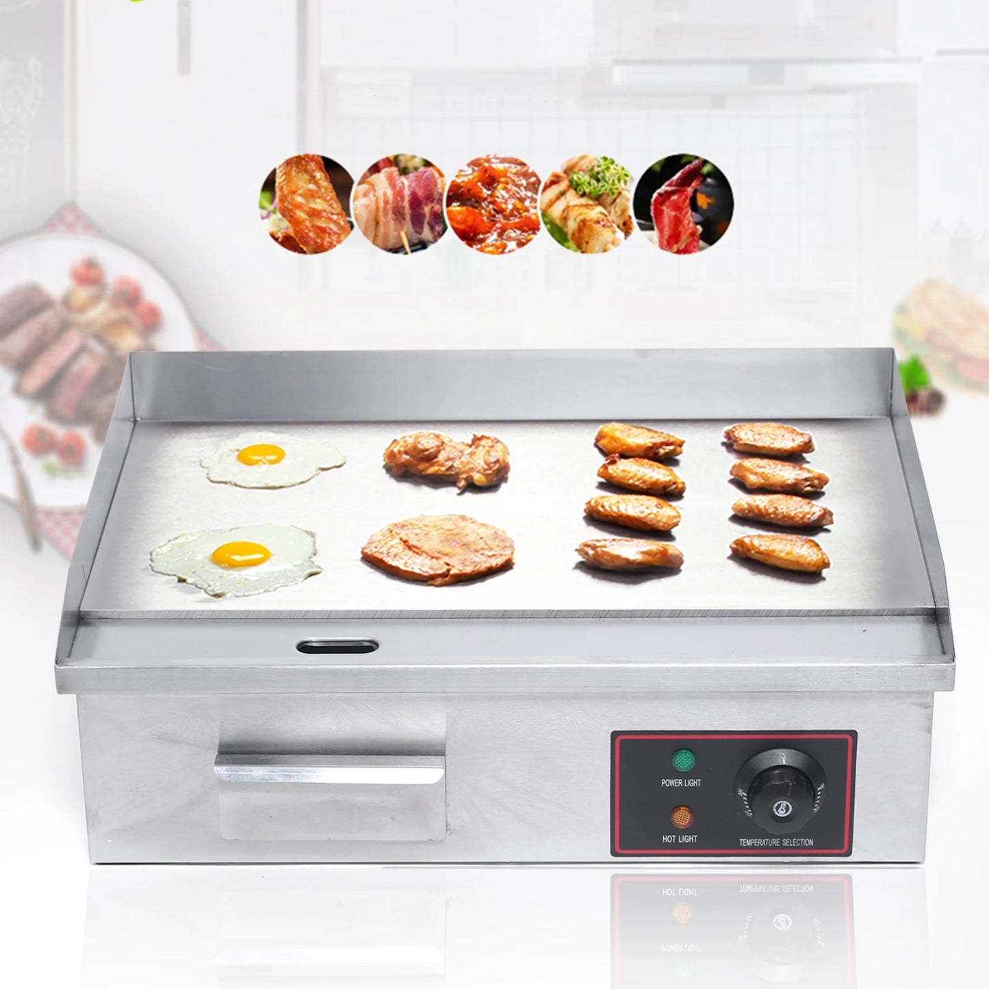 22'' Commercial Electric Countertop Griddle