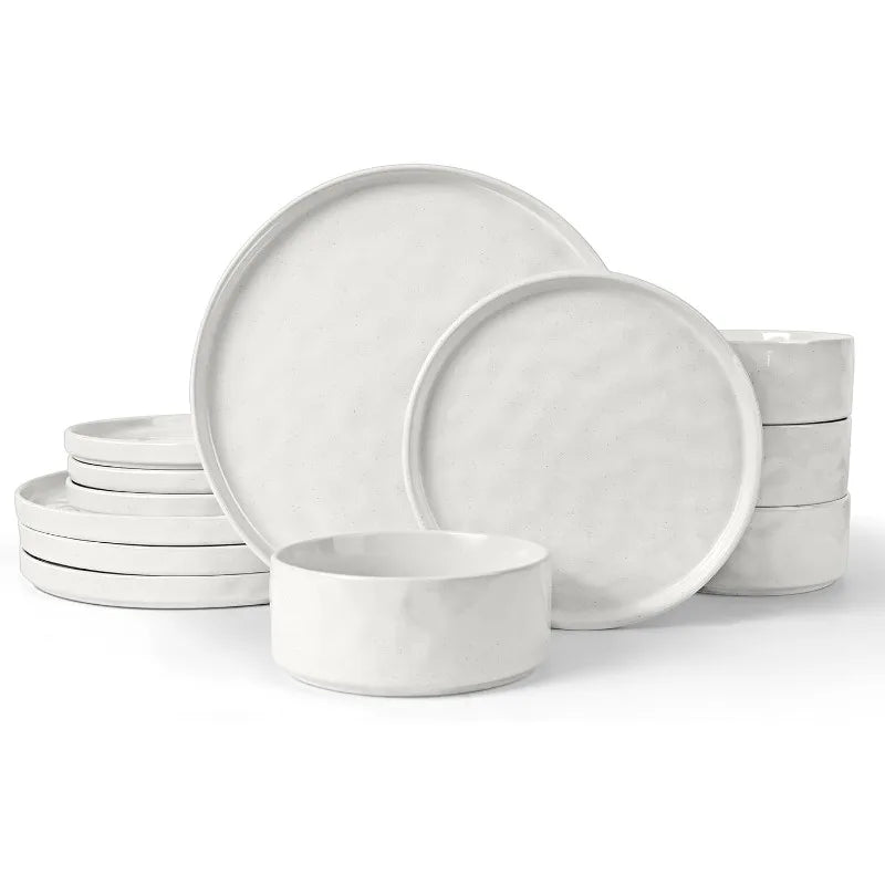 Dinnerware Set Stoneware Dinner Plates and Bowls