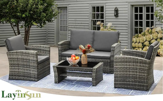 Outdoor Patio Wicker Furniture Chair with Cushion