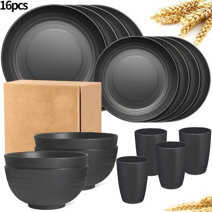 Tableware Set, Include Plates, Bowls, and Cups.