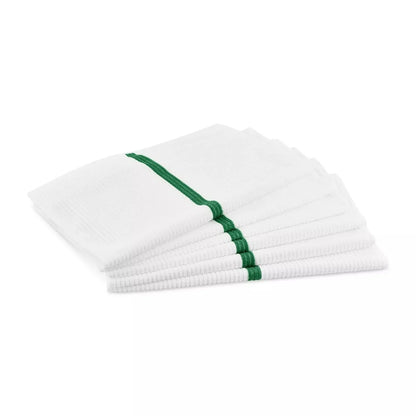 Bar/kitchen towels with super-fiber stripes