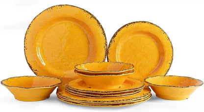 Vintage White Melamine Dinnerware, Outdoor / Indoor