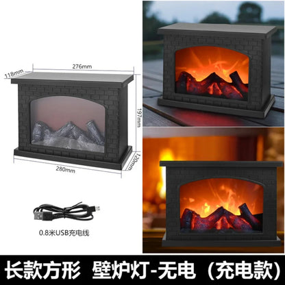 LED Flame Lantern Lamp - Bedroom or Living Room -