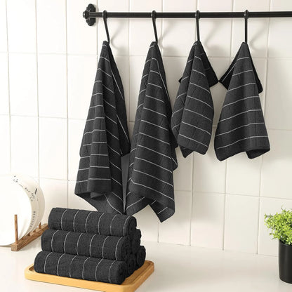 Microfiber Kitchen Towels and Dishcloths Set
