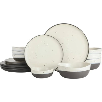 Contempo Classic Double Bowl Dinnerware Set,