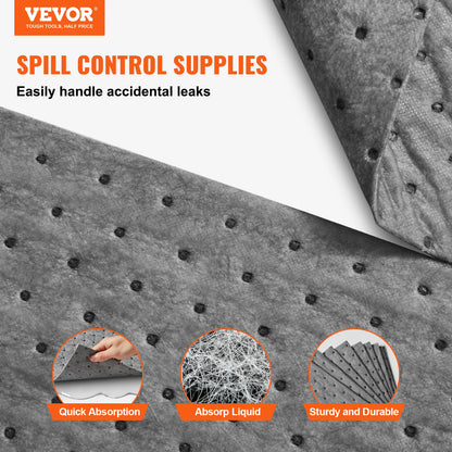 Absorbent Pad for Oil, Water and Other Liquids