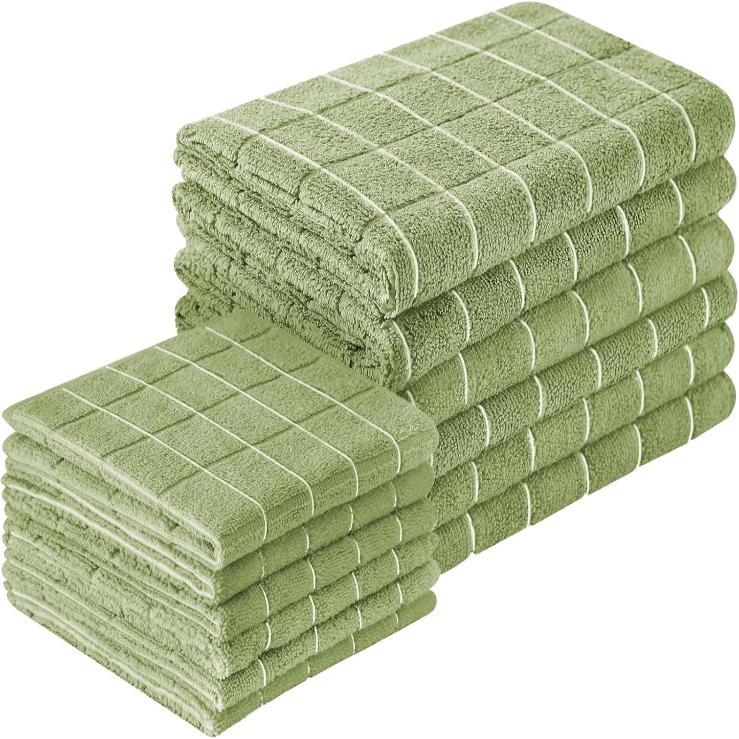 Microfiber Kitchen Towels and Dishcloths Set