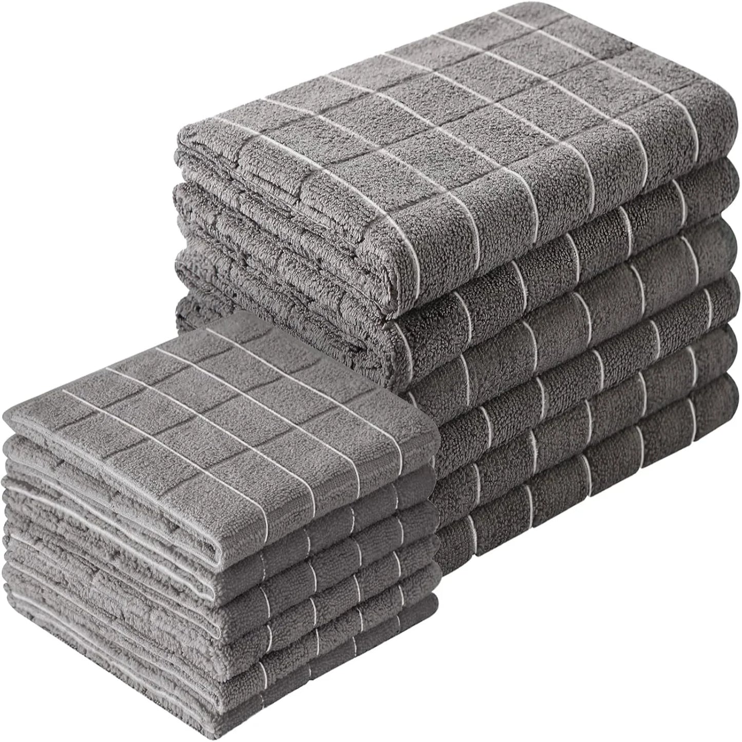 Microfiber Kitchen Towels and Dishcloths Set
