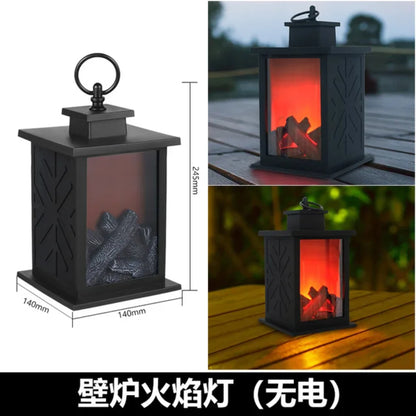 LED Flame Lantern Lamp - Bedroom or Living Room -