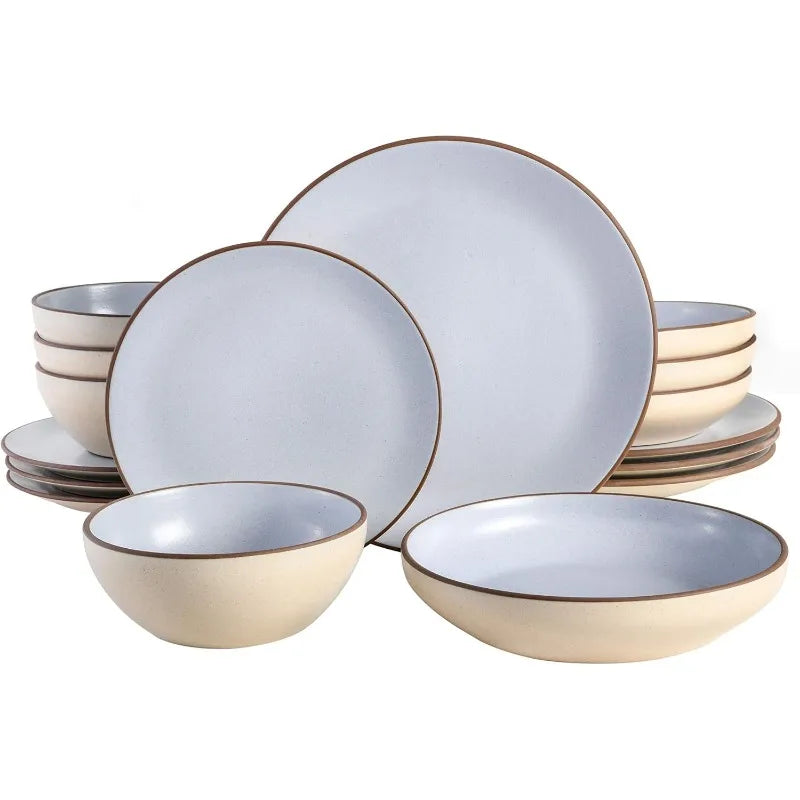 Contempo Classic Double Bowl Dinnerware Set,
