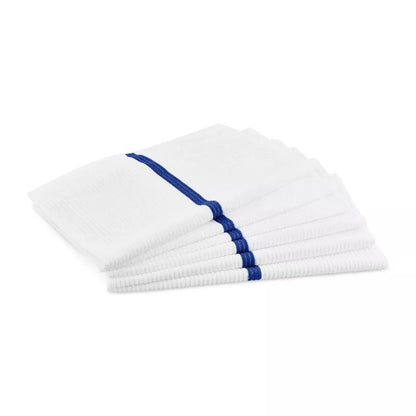 Bar/kitchen towels with super-fiber stripes