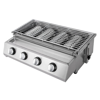 Stainless Steel Gas BBQ Grill with 4 Burner