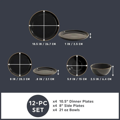 Handcrafted Stoneware Dinnerware Set
