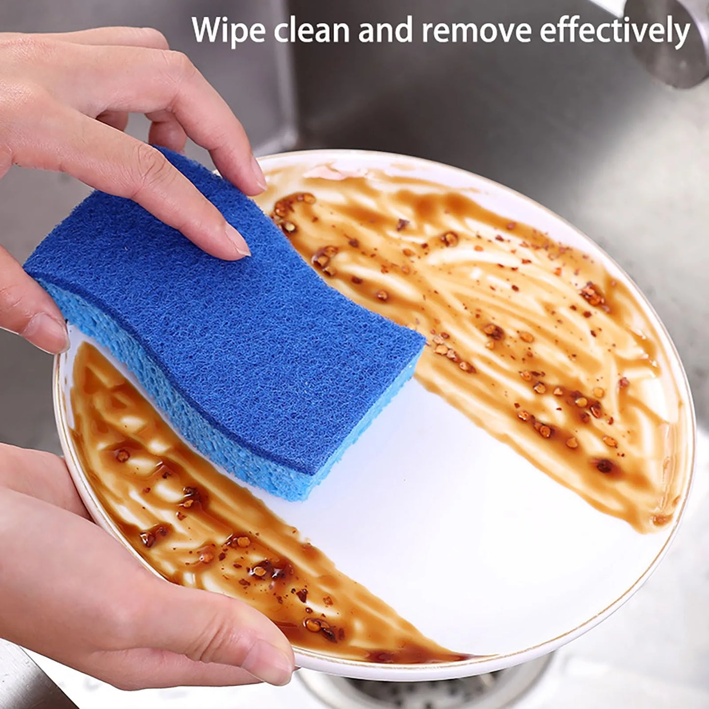 Compressed Wood Pulp Dishwashing Sponges