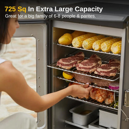 Electric Outdoor Smoker with Meat Thermometer, with Remote