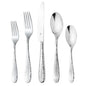 Modern Hammered 18/10 Stainless Steel Flatware Set