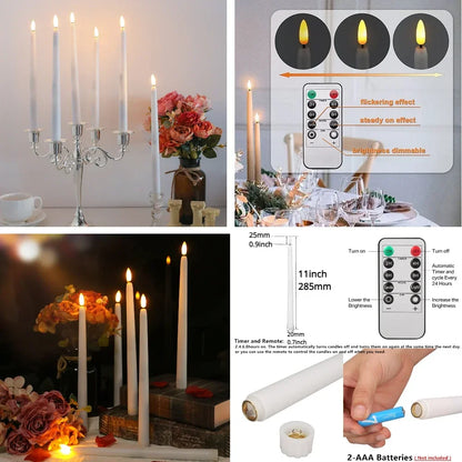 Flameless LED Flickering Candle Battery Operated
