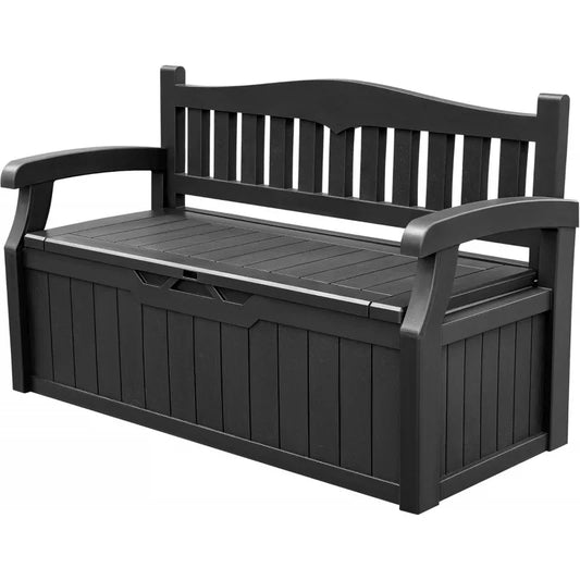 80 Gallon Storage Bench Deck Box with Cushions,