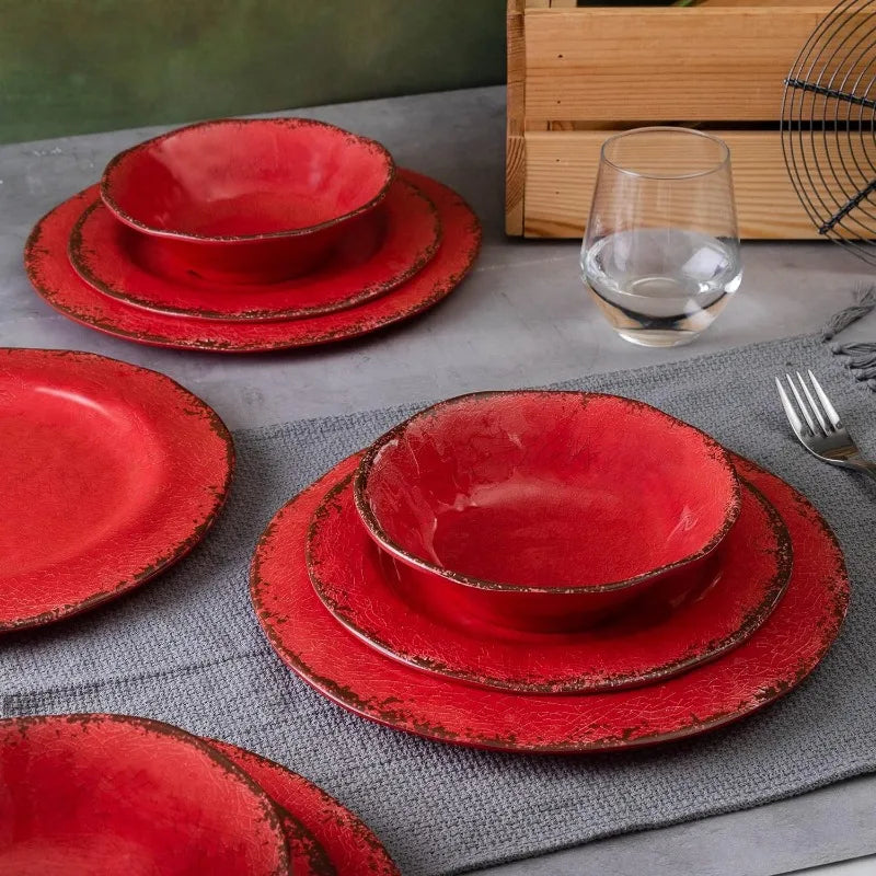 Vintage White Melamine Dinnerware, Outdoor / Indoor