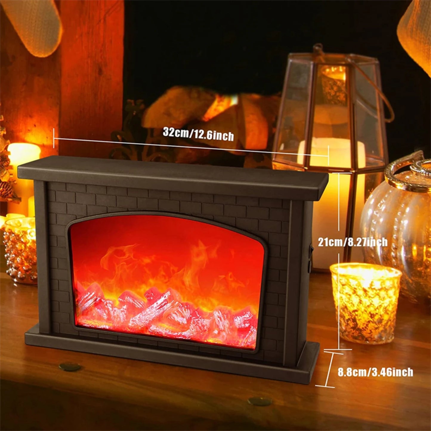 LED Flame Lantern Lamp - Bedroom or Living Room -
