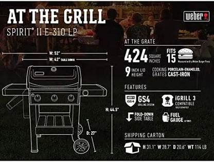 3-Burner Liquid Propane Grill