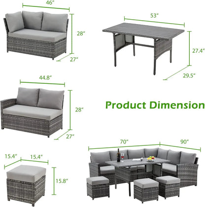 AECOJOY Patio Furniture Set