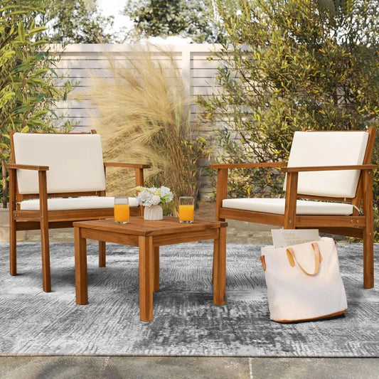 Acacia Wood Patio Furniture with Coffee Table