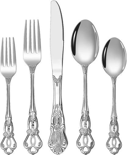 Black Silverware Set, Gorgeous Retro