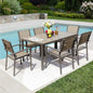 7 Piece Terrace Dining Outdoor Furniture Set