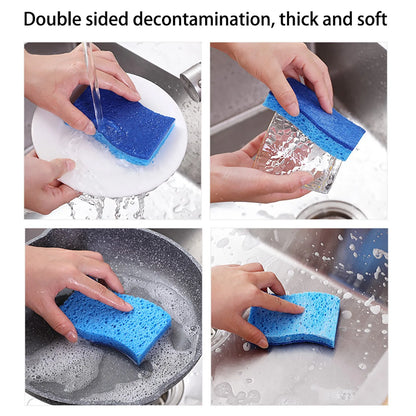 Compressed Wood Pulp Dishwashing Sponges