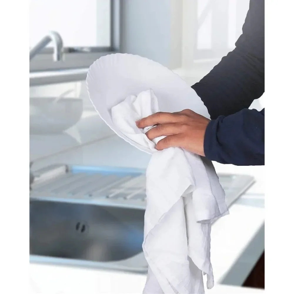 Flour Sack Kitchen Towels, White