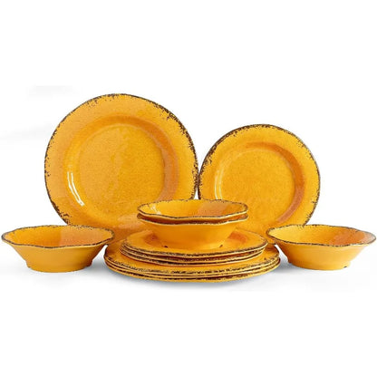 Vintage White Melamine Dinnerware, Outdoor / Indoor