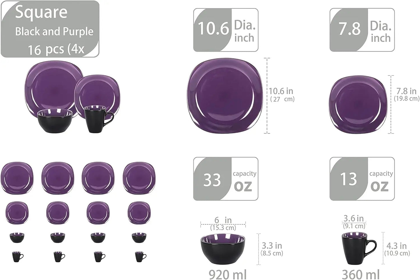 Stoneware Dinnerware Set